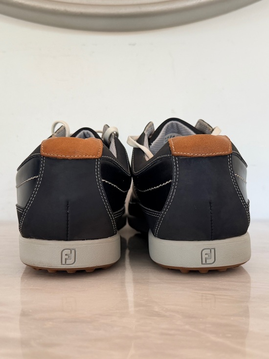FootJoy Contour Casual Golf Shoes Men’s 10M Black Leather Spikeless 54244 main image 4